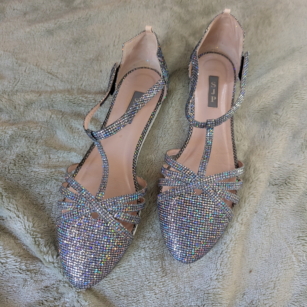 SJP Glitter Sneaker Carrie Flats